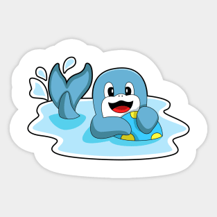 Dolphin with Water polo Sticker